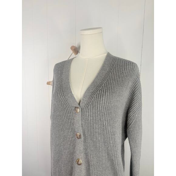 Hudson Gray Cardigan Sweater Size Small Chunky Knit Button Up - Picture 3 of 7